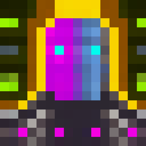 16 bit cyberpunk robot portrait